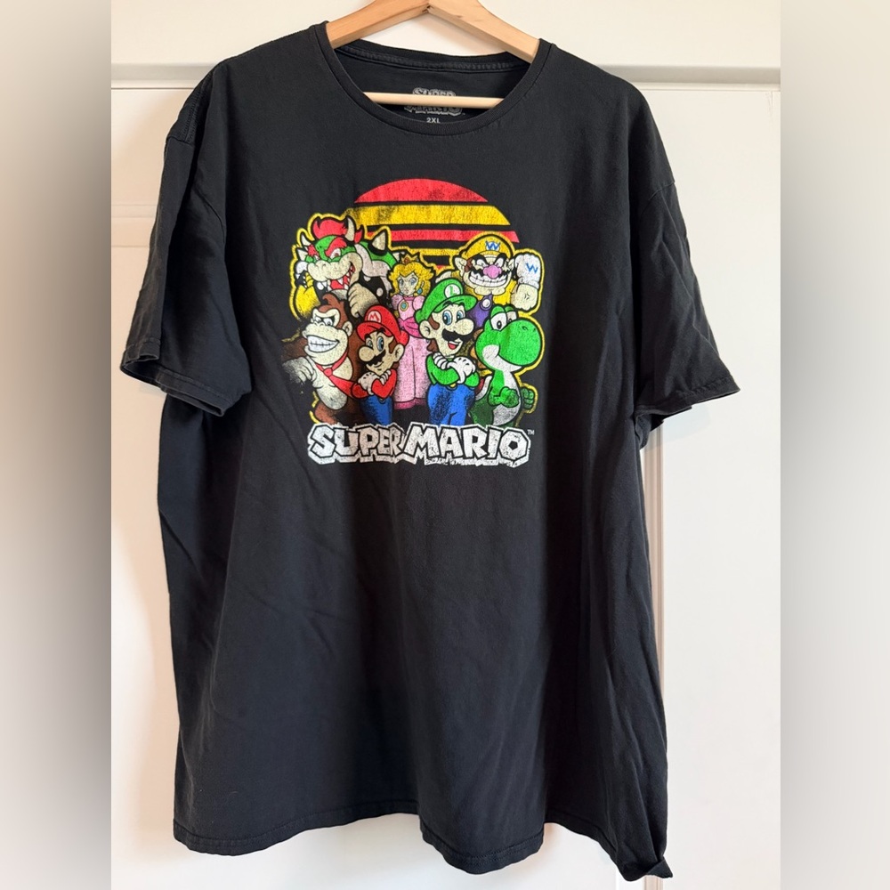Nintendo Super Mario Black 2XL Shirt